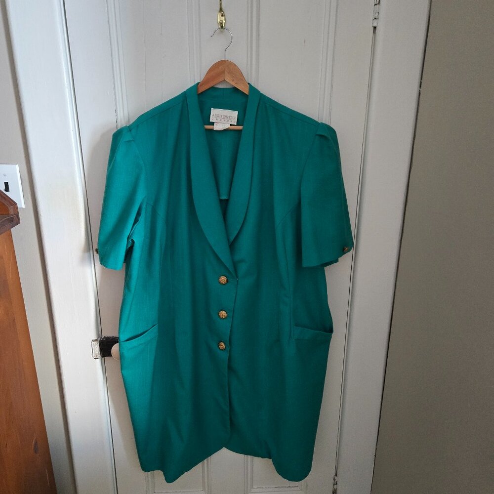 Authentic 90s Addition Elle Midi Shirt Dress (29" PTP)